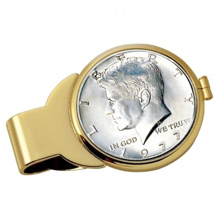 Upm Global Llc JFK Half Dollar Goldtone Money Clip 13019